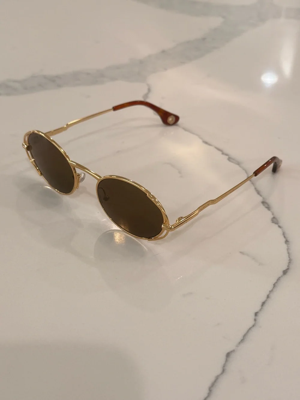 AUREUM St. Tropez Gold Frame Brown Lens Women's Sunglasses